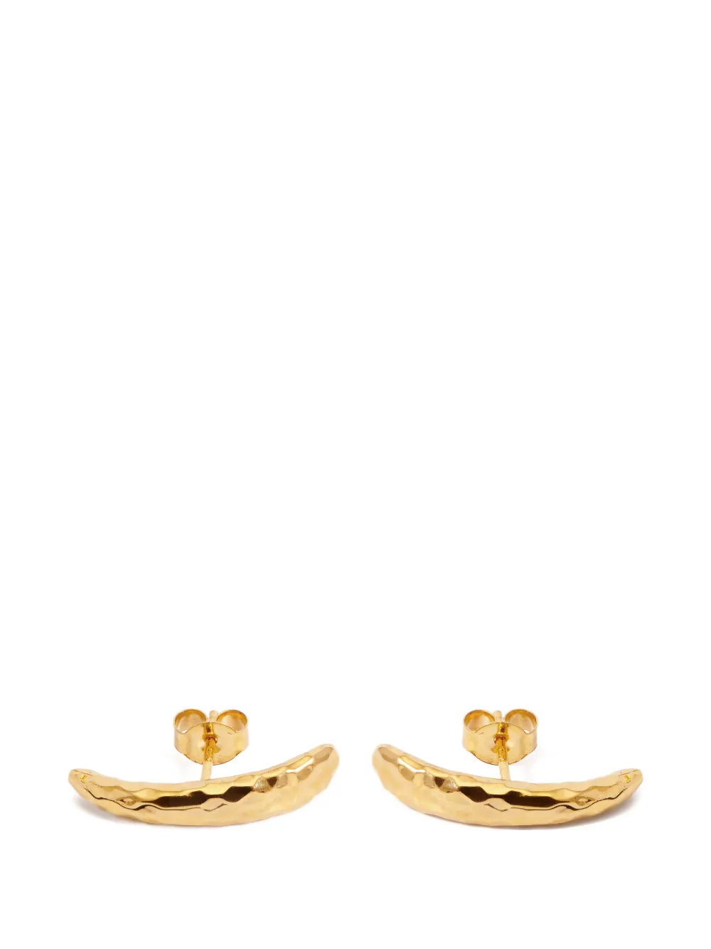 YOJ Arto hammered cuff stud earrings - Oro