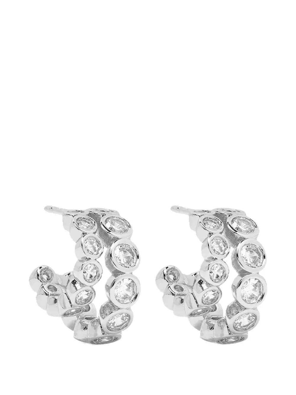 YOJ Averto mini hoop earrings - Argento