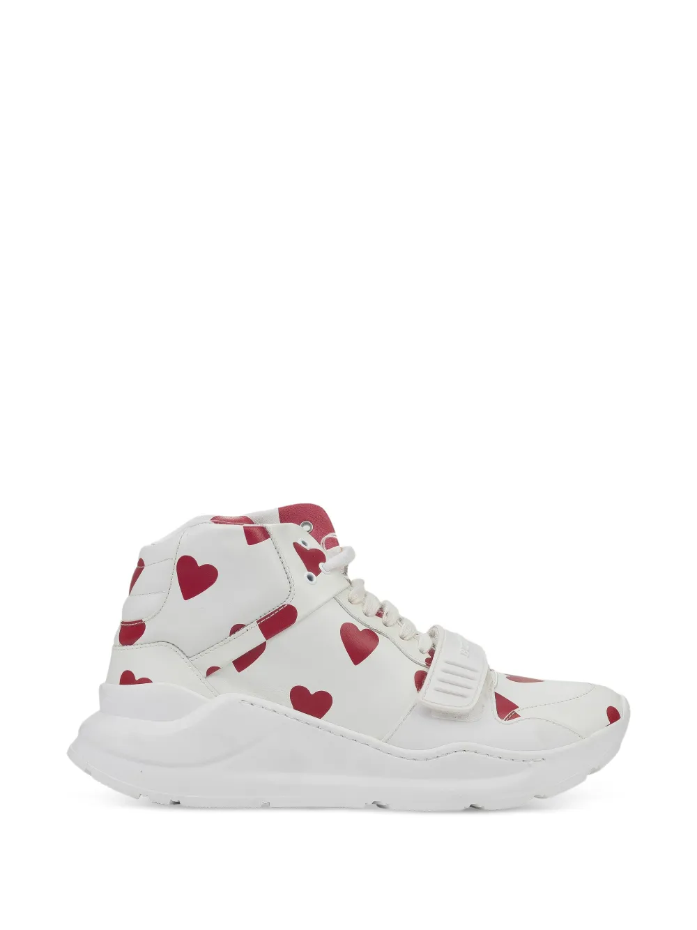 Burberry heart-print neakers - Bianco