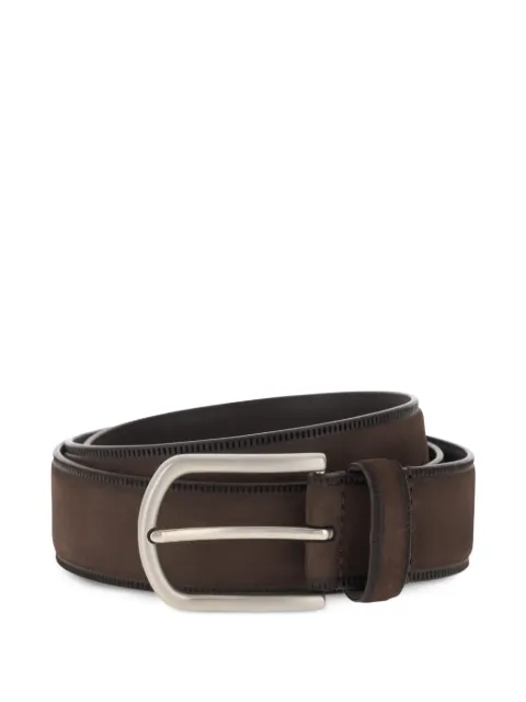 Boggi Milano nubuck micro-cut belt