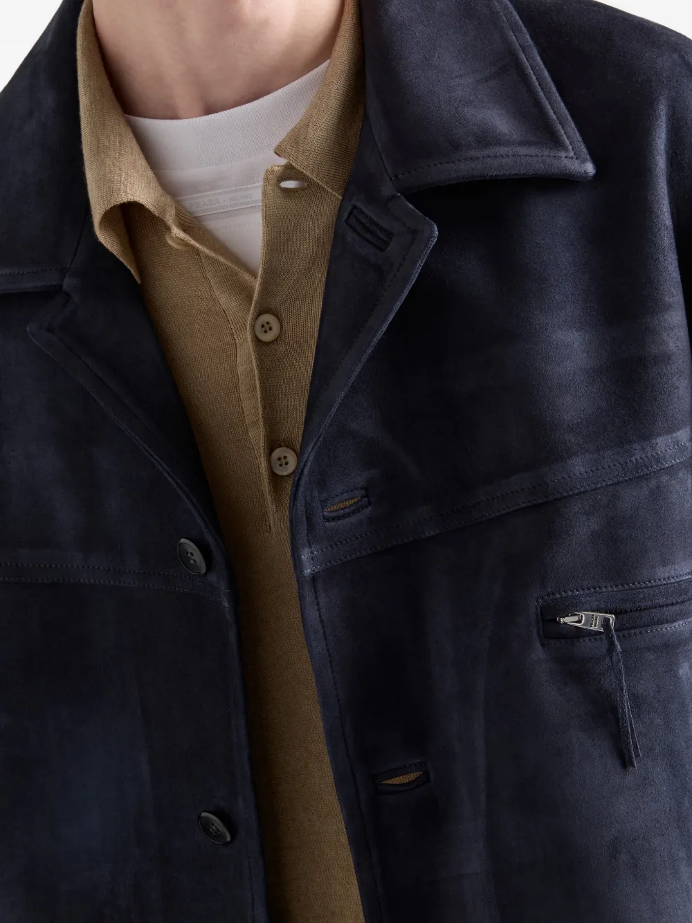 Prada Polotrui van wol en zijde Beige