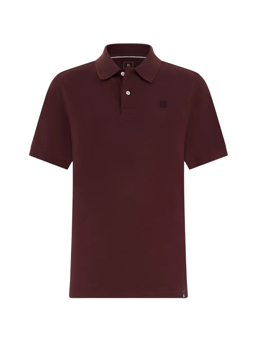 Boggi Milano cotton piqué polo shirt - Marrone