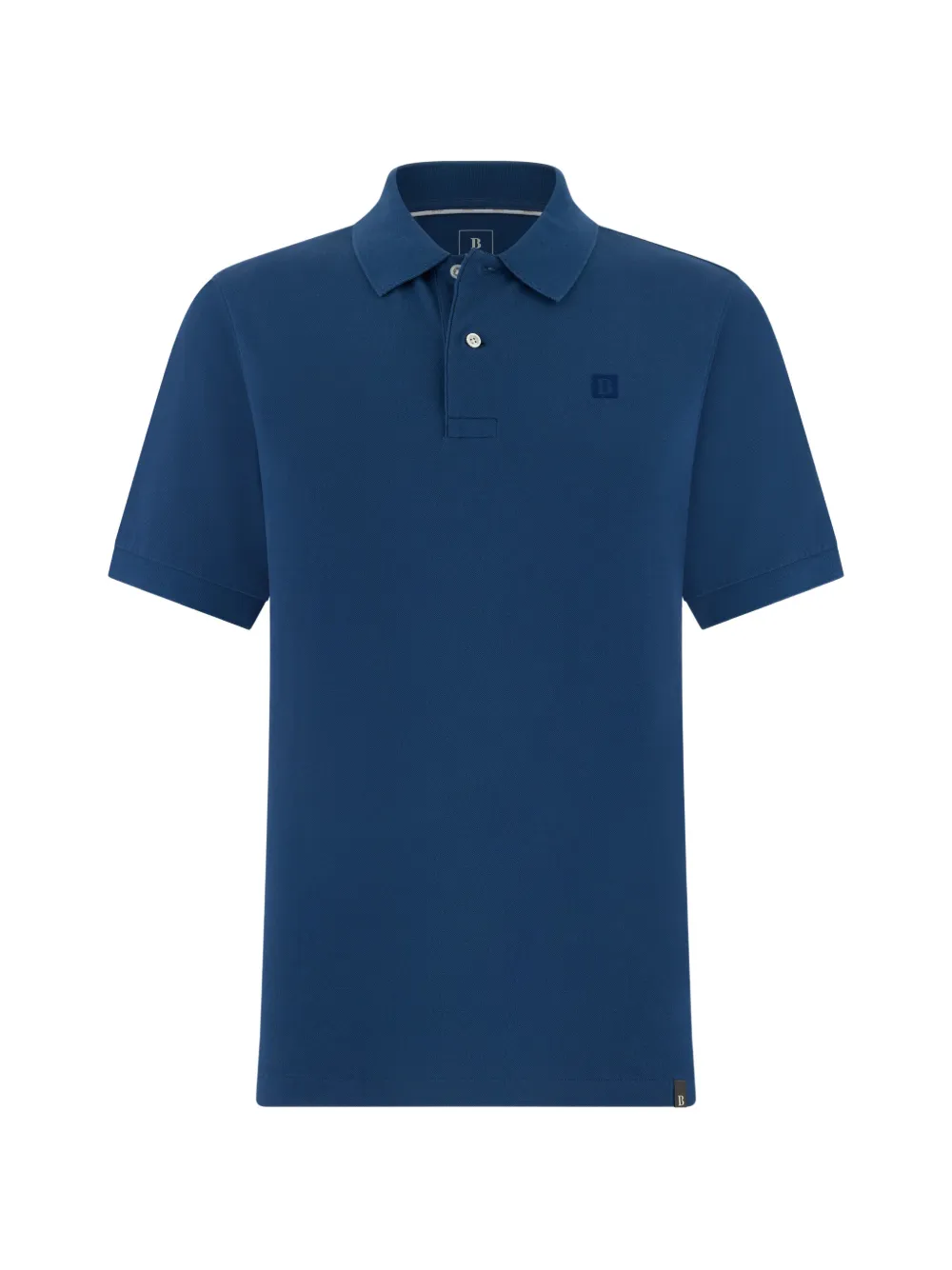 Boggi Milano pique button polo shirt - Blu