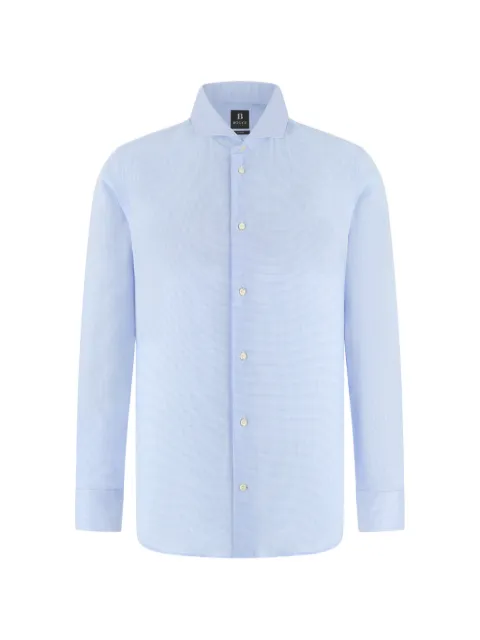 Boggi Milano naples collar checked shirt