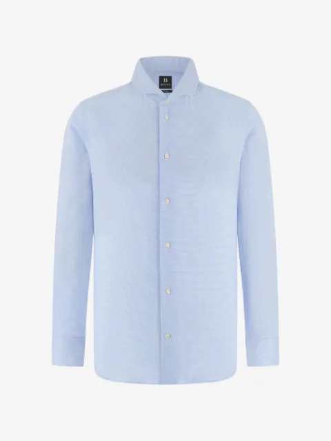 Boggi Milano naples collar checked shirt