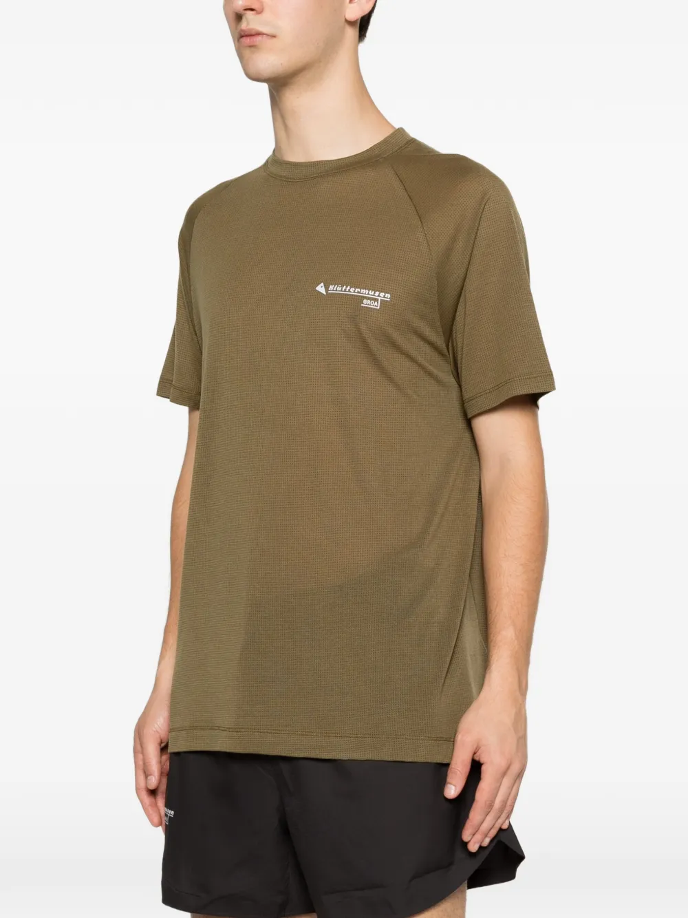 Klättermusen T-shirt met logoprint Groen