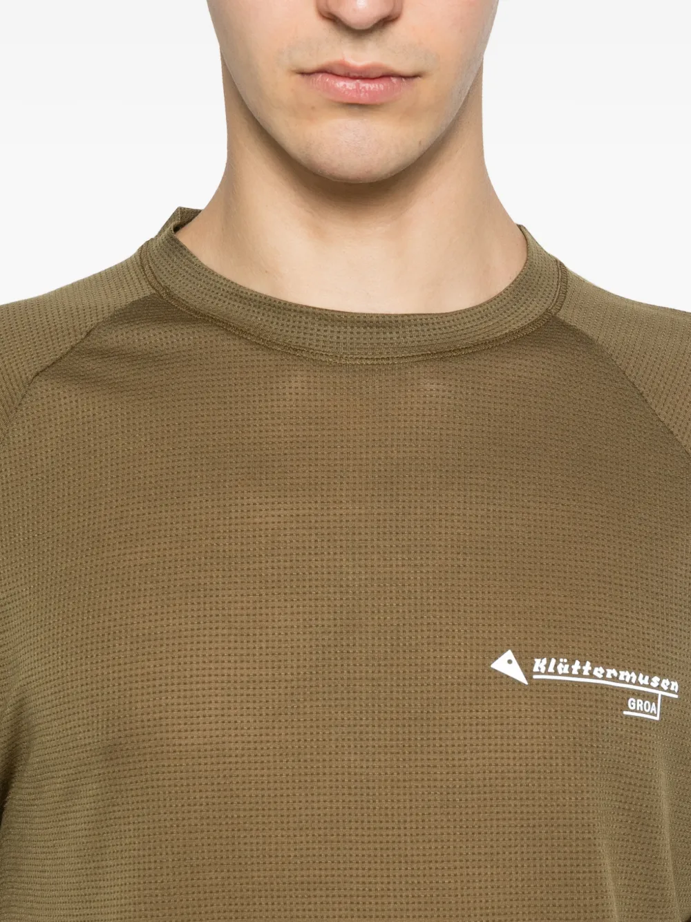 Klättermusen T-shirt met logoprint Groen