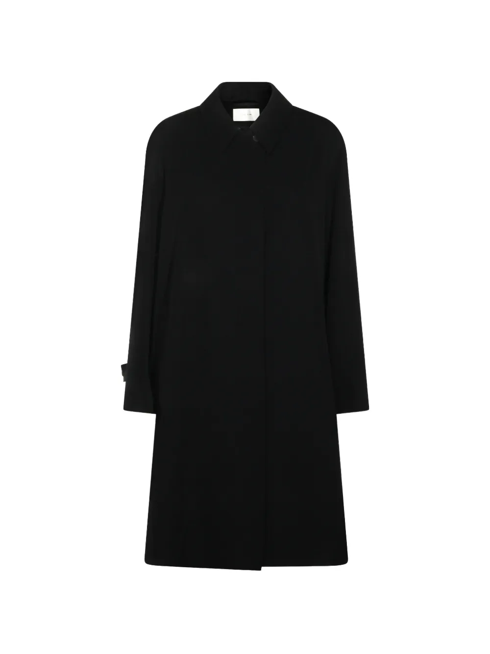 The Row Buttoned Coat In Black