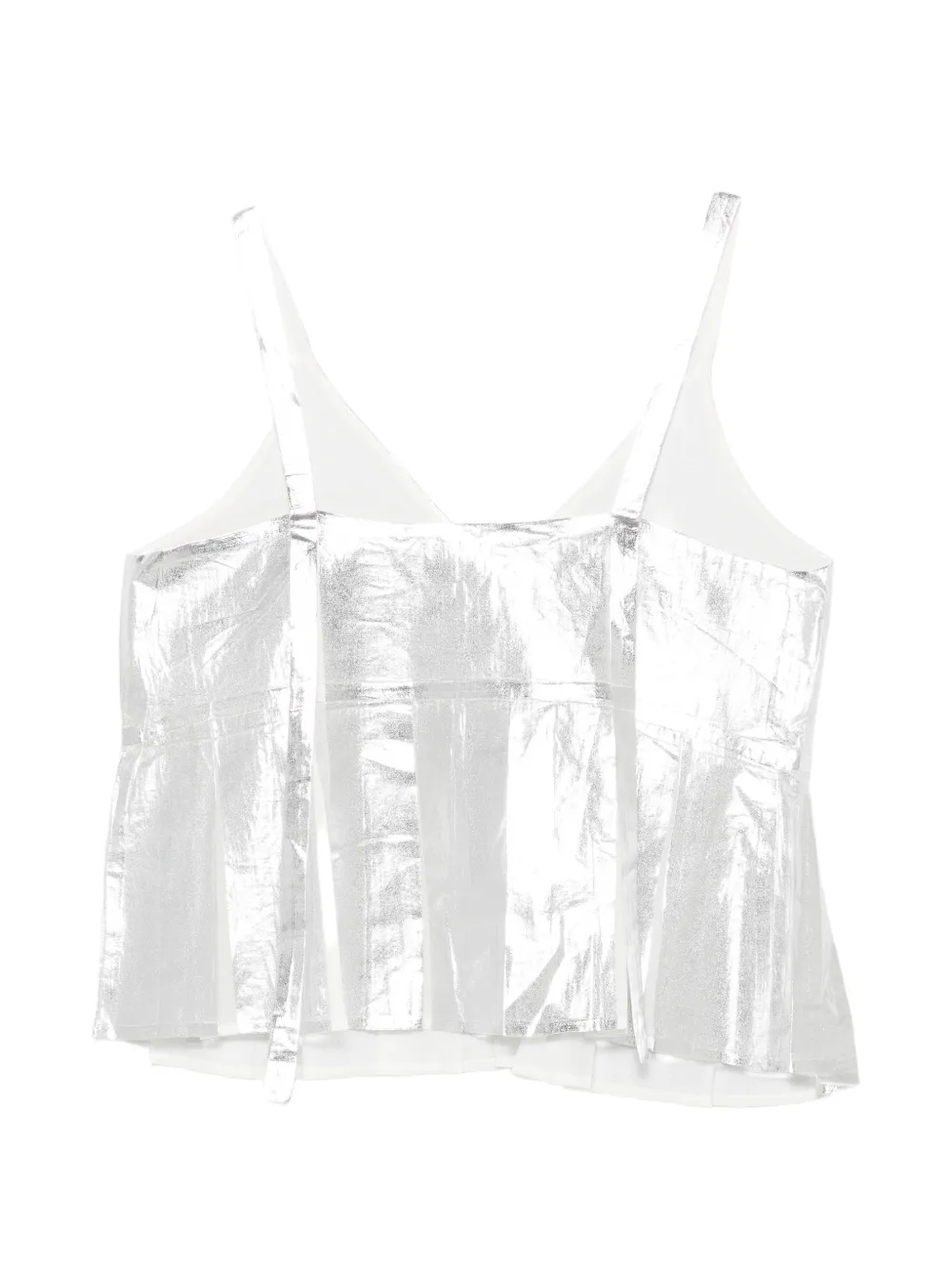 Tela Tanktop met metallic-effect Zilver