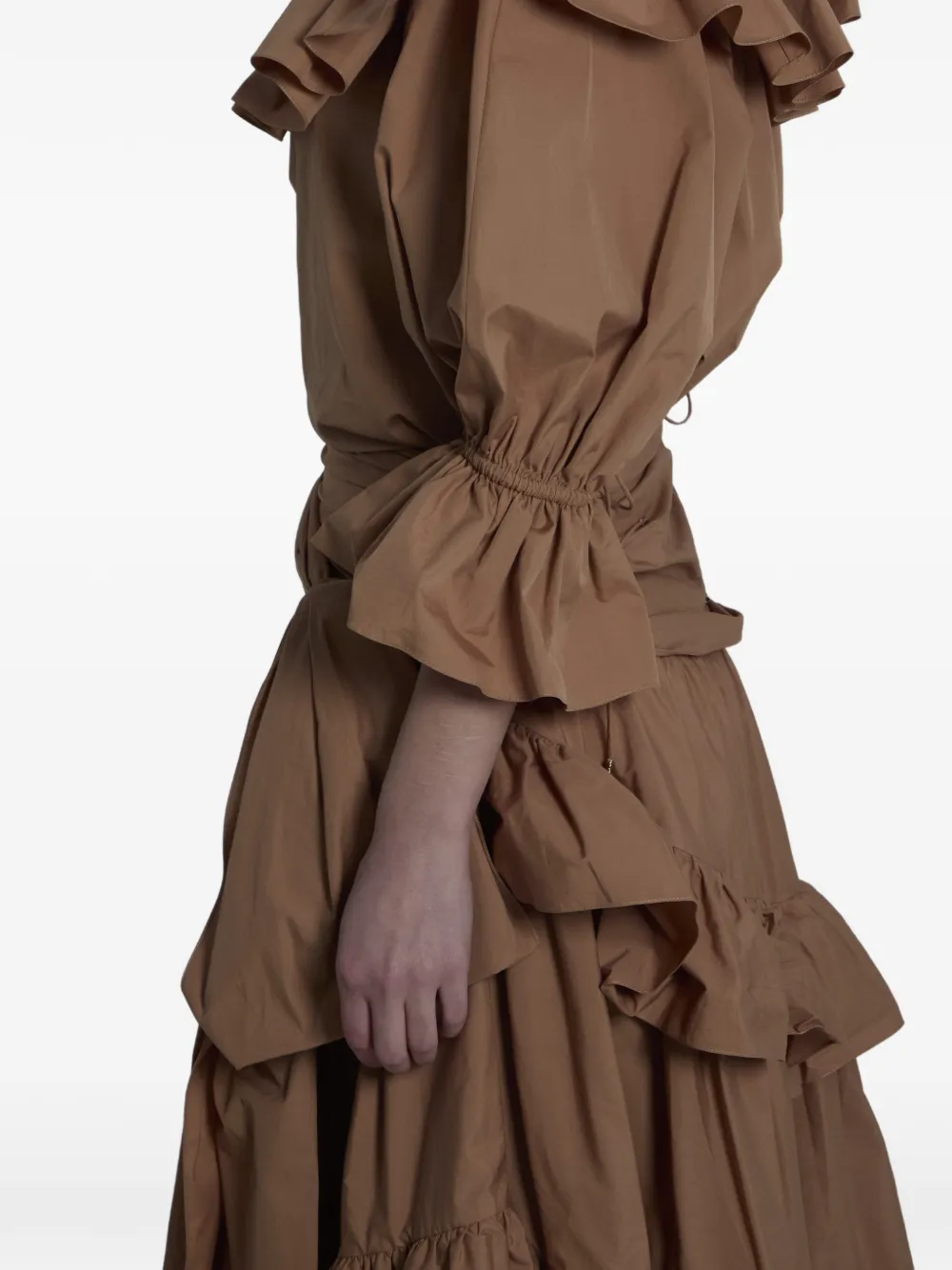 Chloé Midi-rok met ruches Bruin