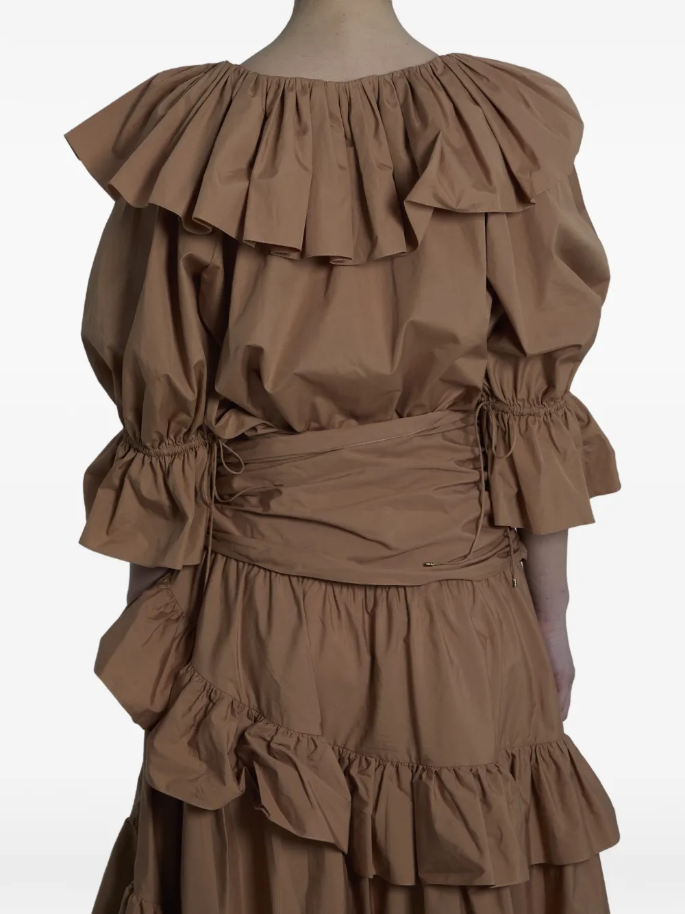 Chloé Midi-rok met ruches Bruin