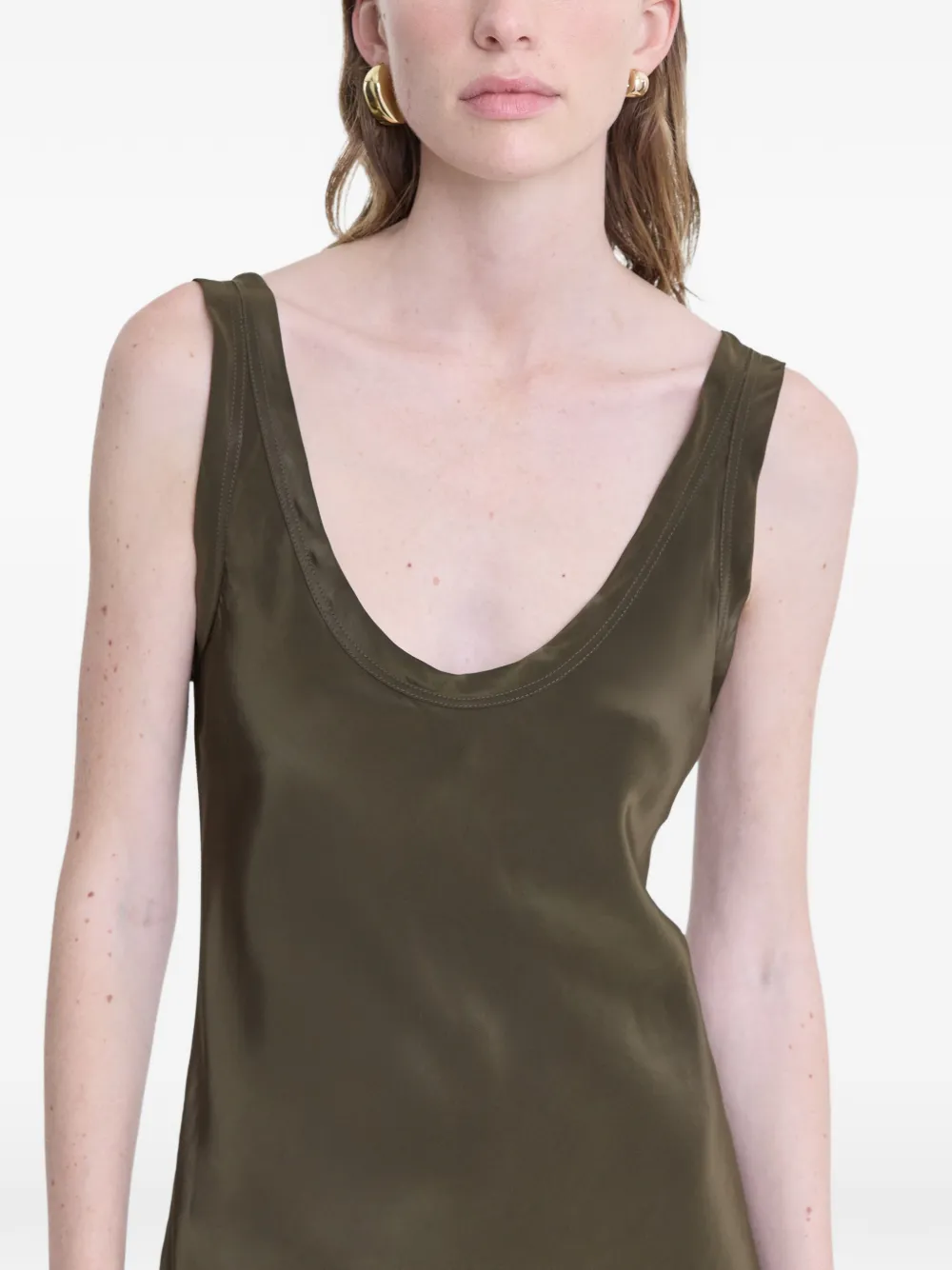 FFORME Anwen midi-jurk Groen