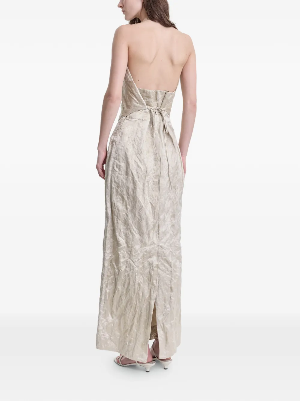  Fforme Vestido Largo Maisie - Neutro 