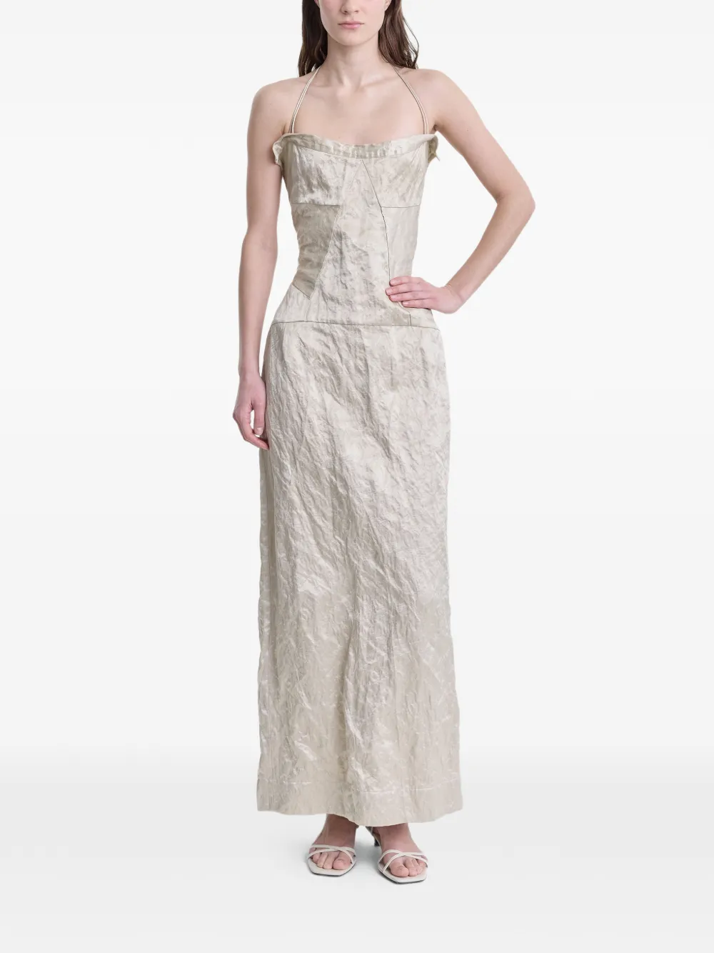  Fforme Vestido Largo Maisie - Neutro 