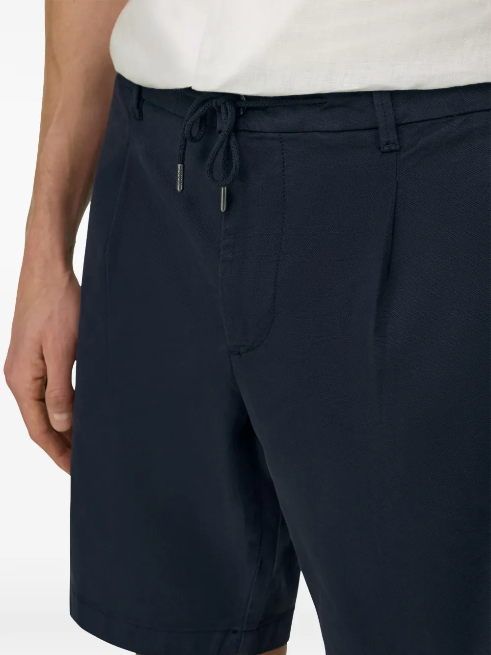 Boggi Milano Shorts met trekkoord Blauw