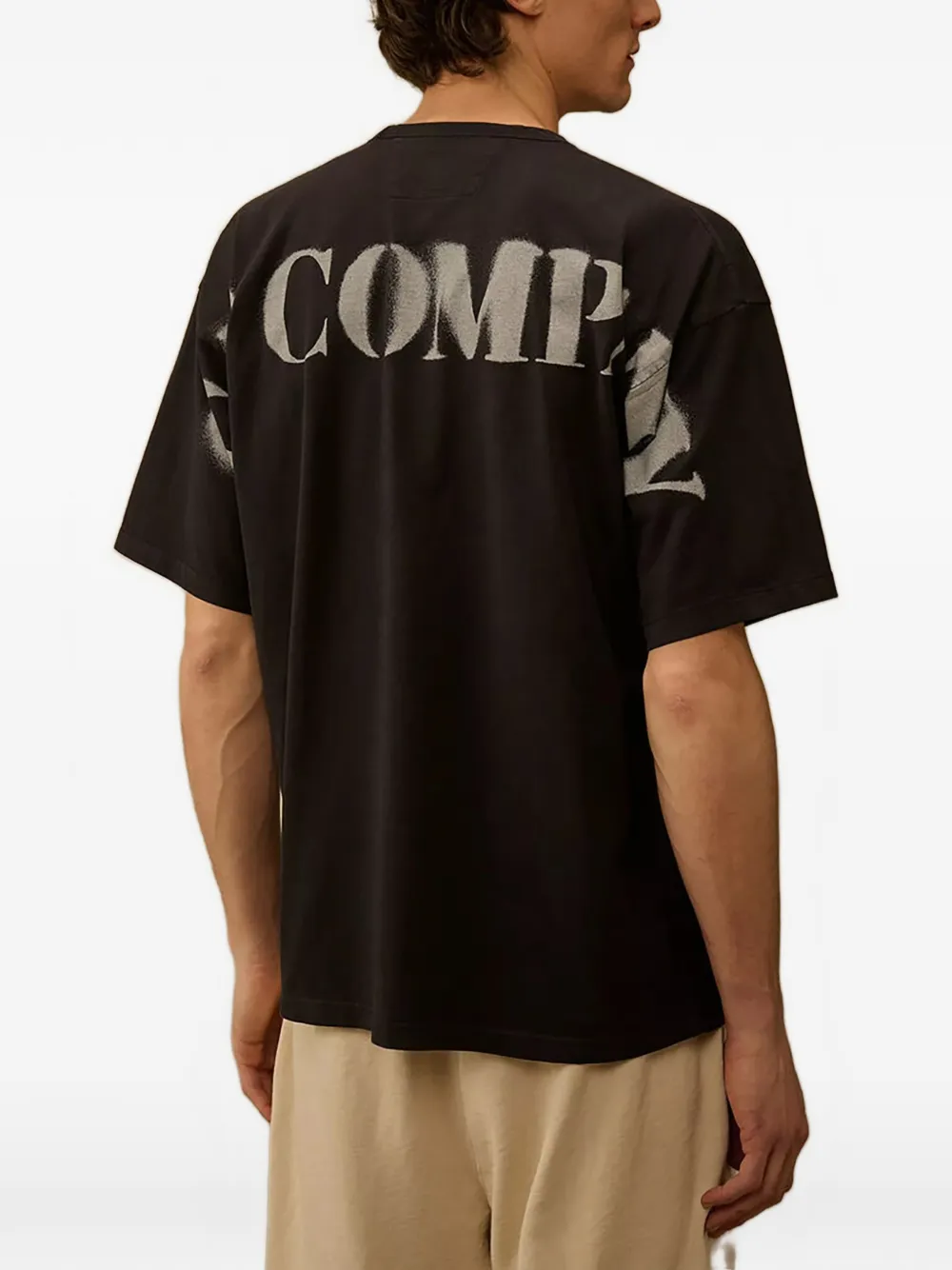 C.P. Company T-shirt met logoprint Zwart