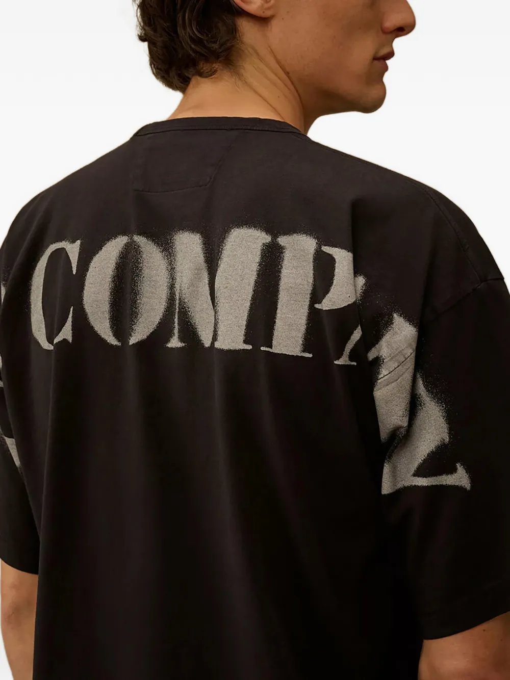 C.P. Company T-shirt met logoprint Zwart