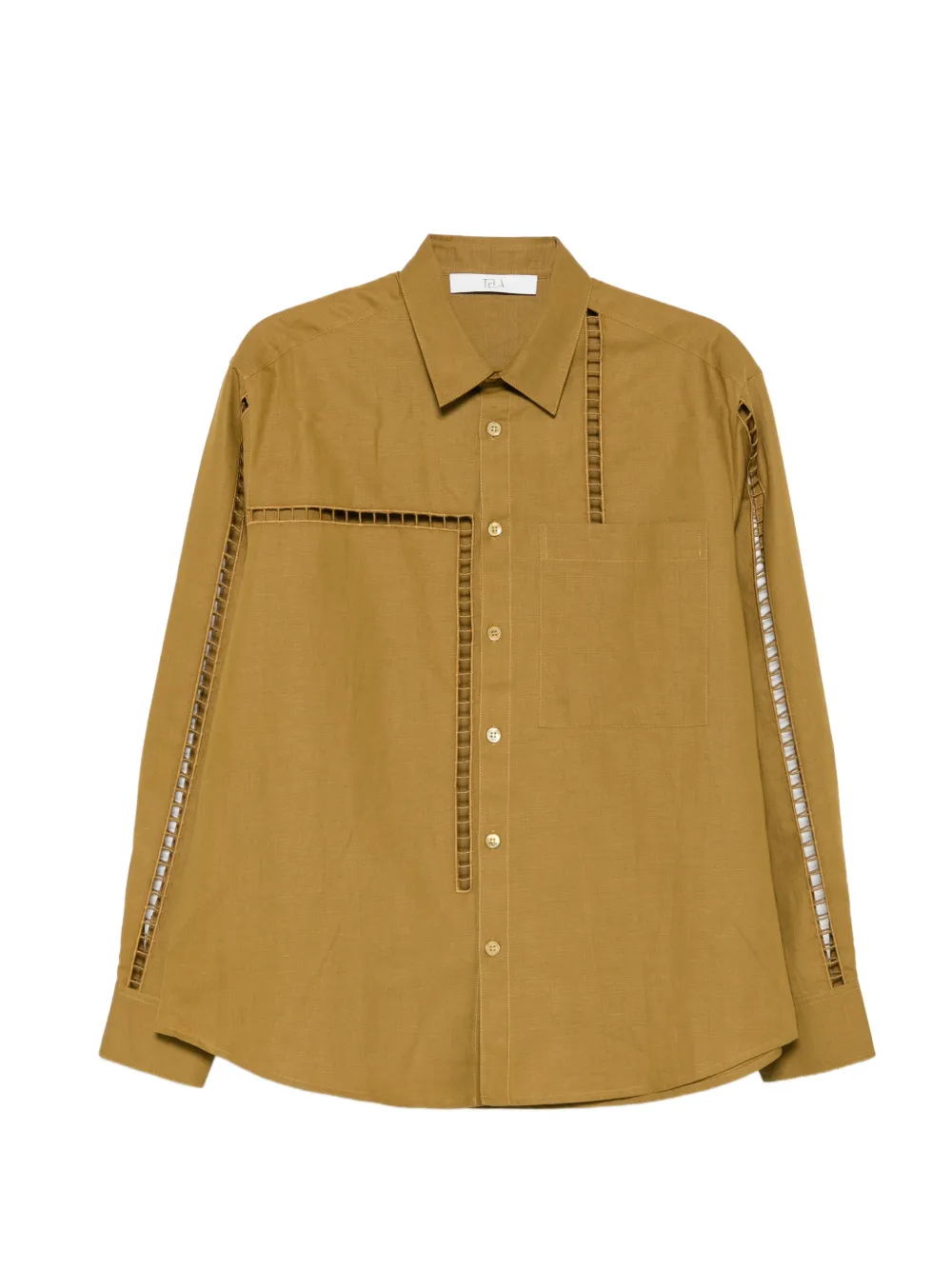 Tela Mindy cut-out shirt - Green