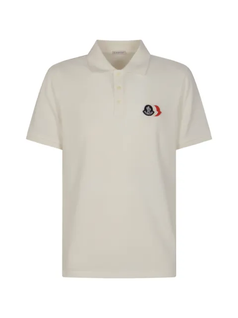 Moncler logo-patch polo shirt