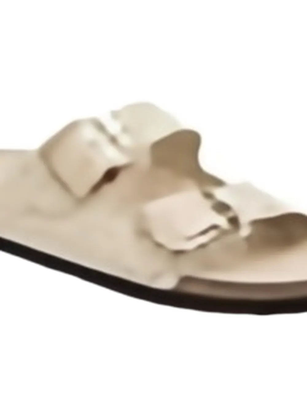 Birkenstock Arizona buckled leather sandals Beige