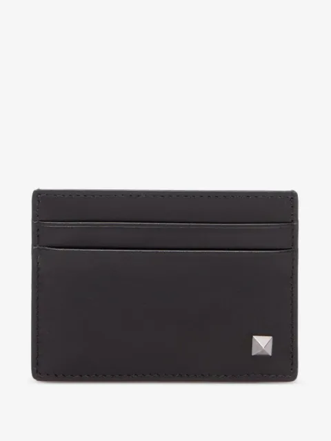 Valentino Garavani tarjetero Rockstud de piel de becerro