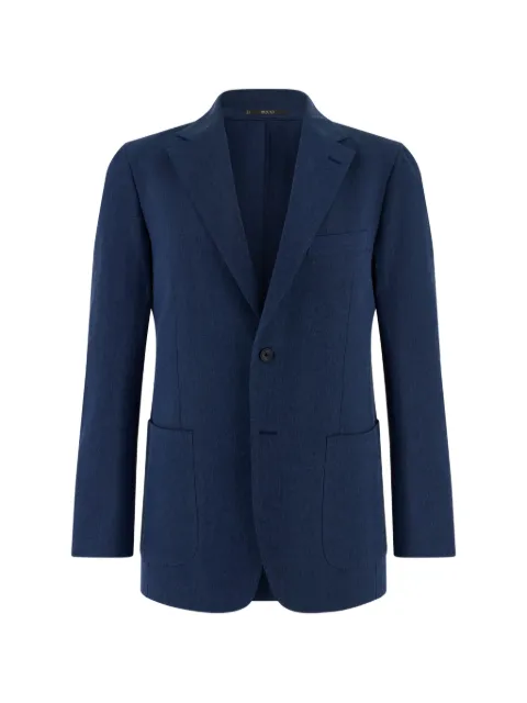Boggi Milano patch-pocket single-breasted blazer