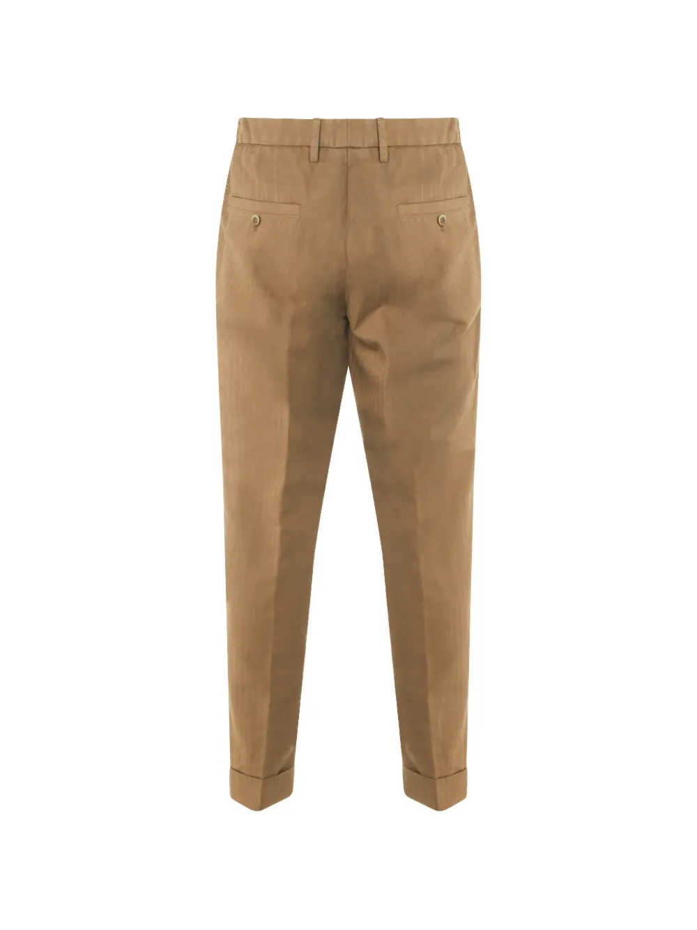 GTA Pantalone Plooibroek met knoop Bruin
