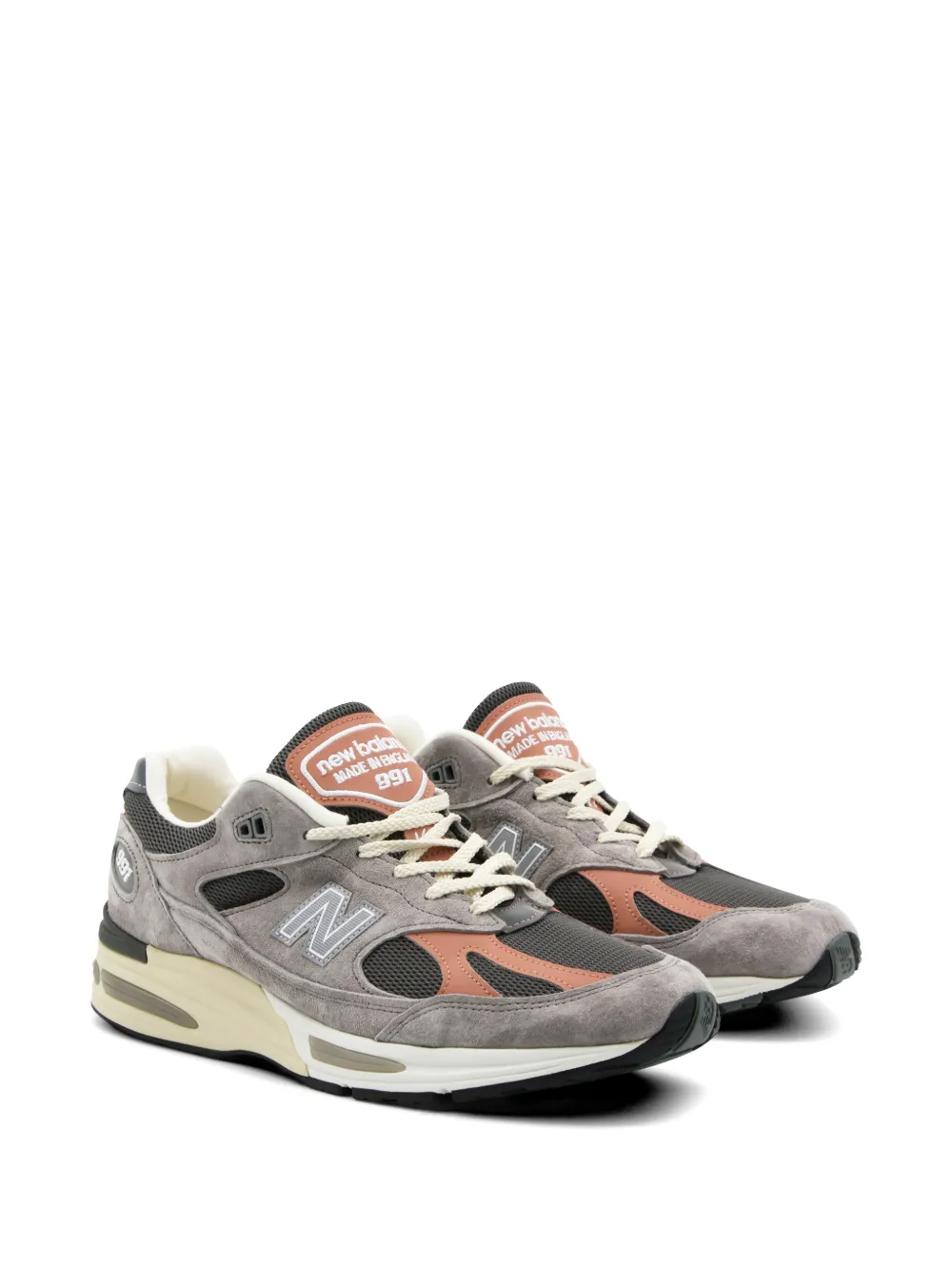 New Balance 991v2 sneakers met logo Grijs