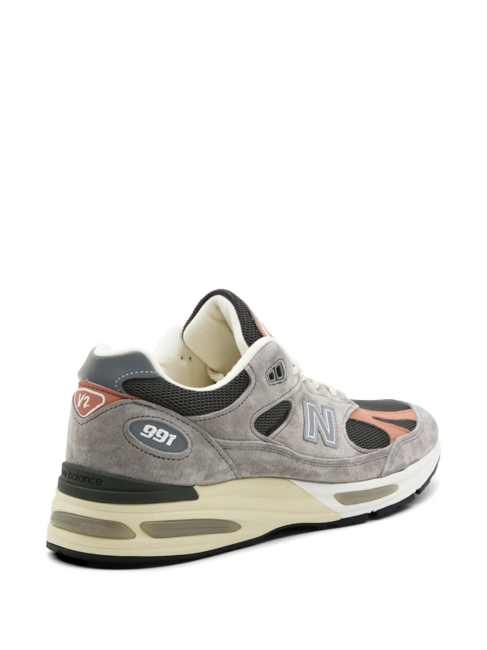New Balance 991v2 sneakers met logo Grijs