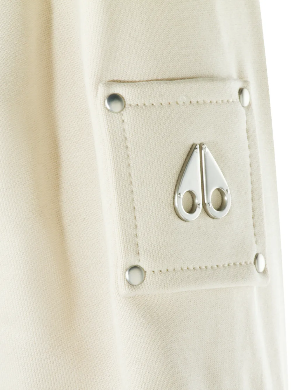 Moose Knuckles Jack met capuchon en patch Beige