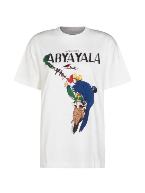 FARM Rio playera con loros estampados