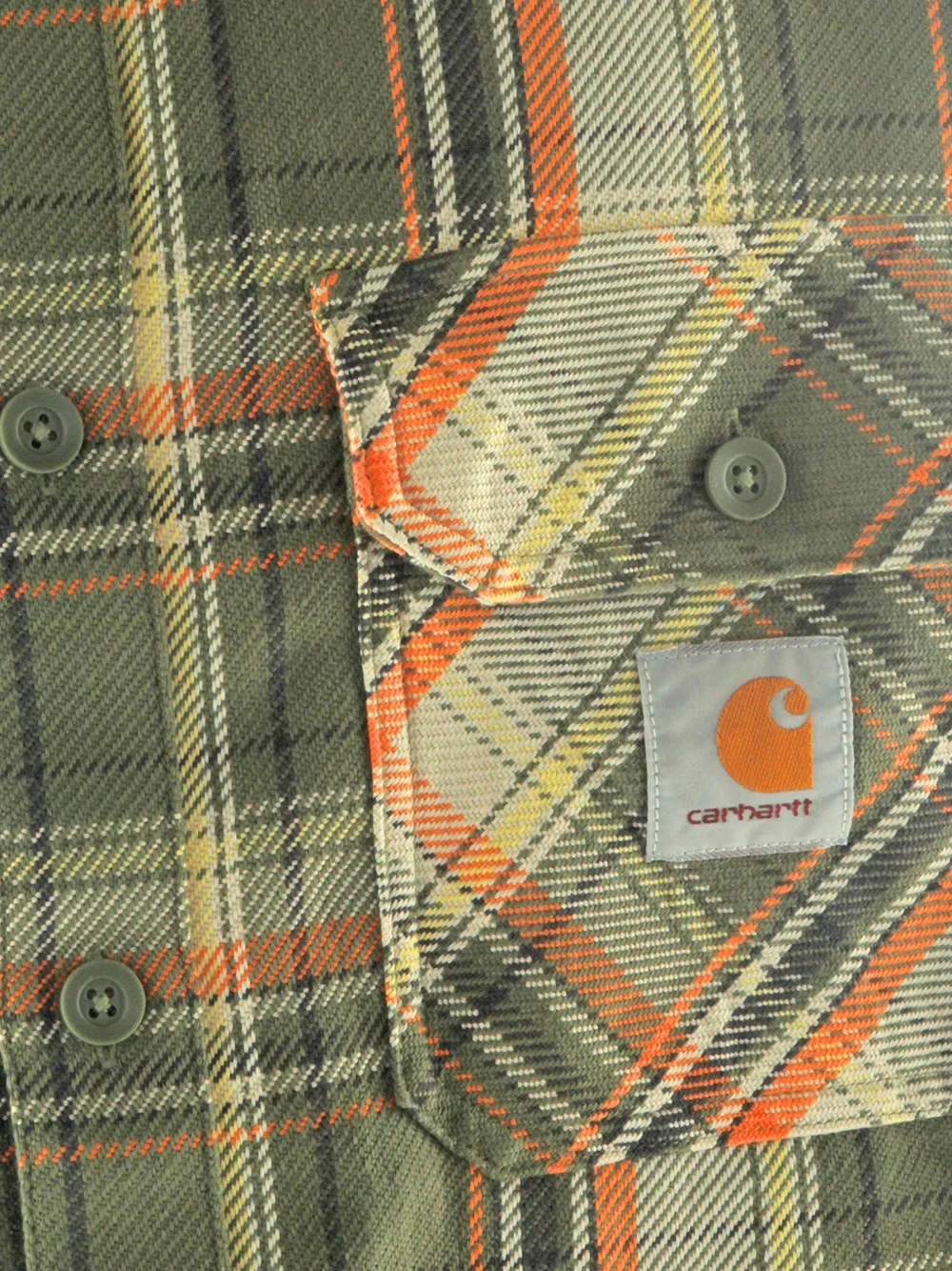 Carhartt WIP Geruit overhemd met zak Groen