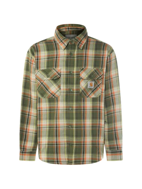 Carhartt WIP camisa con bolsillo y motivo de cuadros