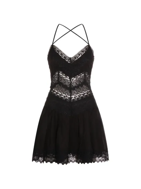 Charo Ruiz Ibiza Aveline lace strap mini dress