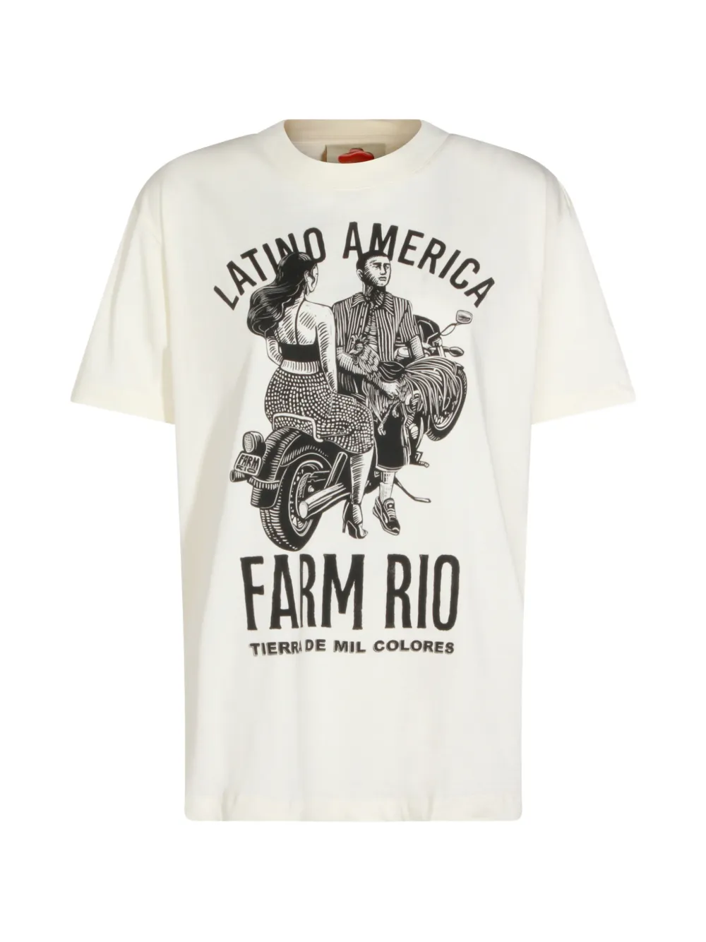 FARM Rio print T-shirt - Toni neutri
