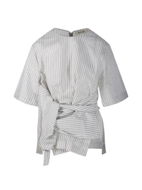 Róhe striped tie blouse