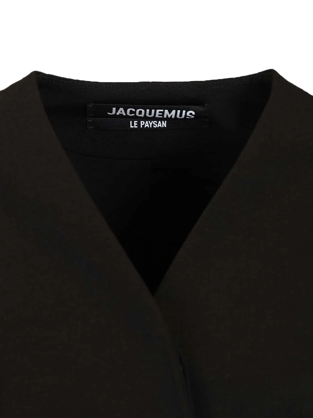 Jacquemus Le Paysan jack met flared mouwen en V-hals Zwart