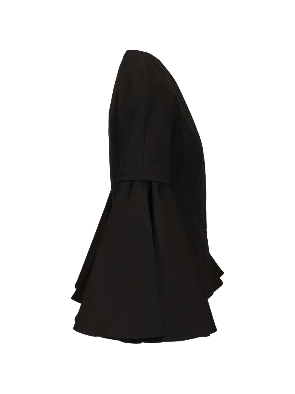 Jacquemus Le Paysan jack met flared mouwen en V-hals Zwart