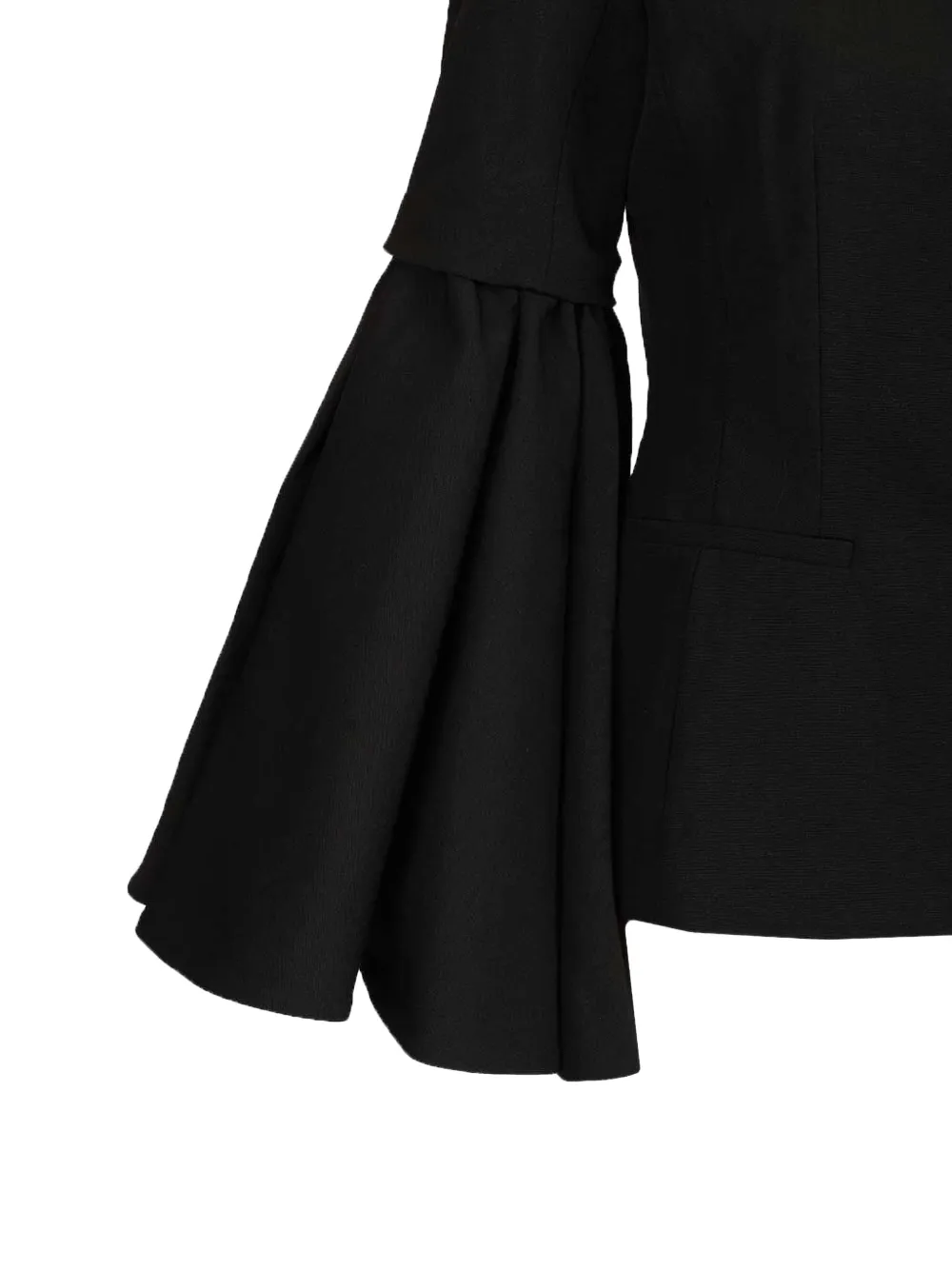 Jacquemus Le Paysan jack met flared mouwen en V-hals Zwart