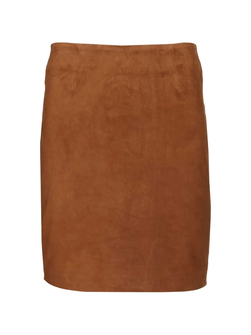 ROTATE BIRGER CHRISTENSEN suede mini skirt - Marrone