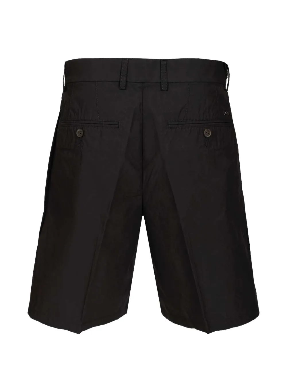 Emporio Armani Geplooide shorts Zwart