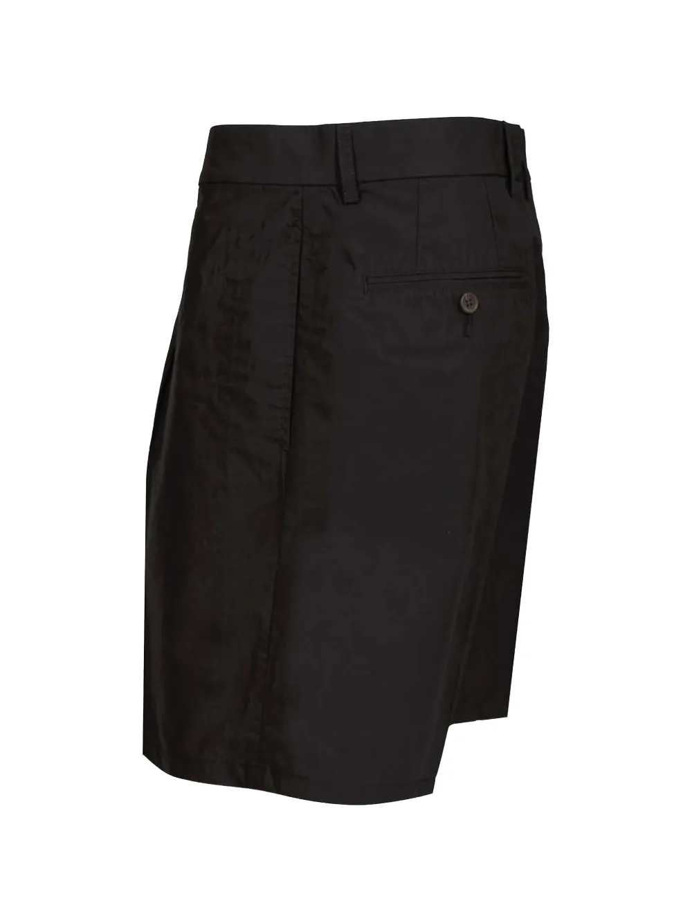 Emporio Armani Geplooide shorts Zwart