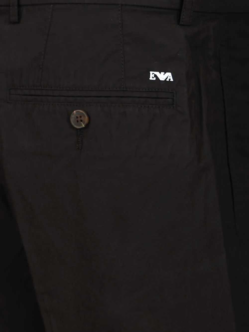 Emporio Armani Geplooide shorts Zwart