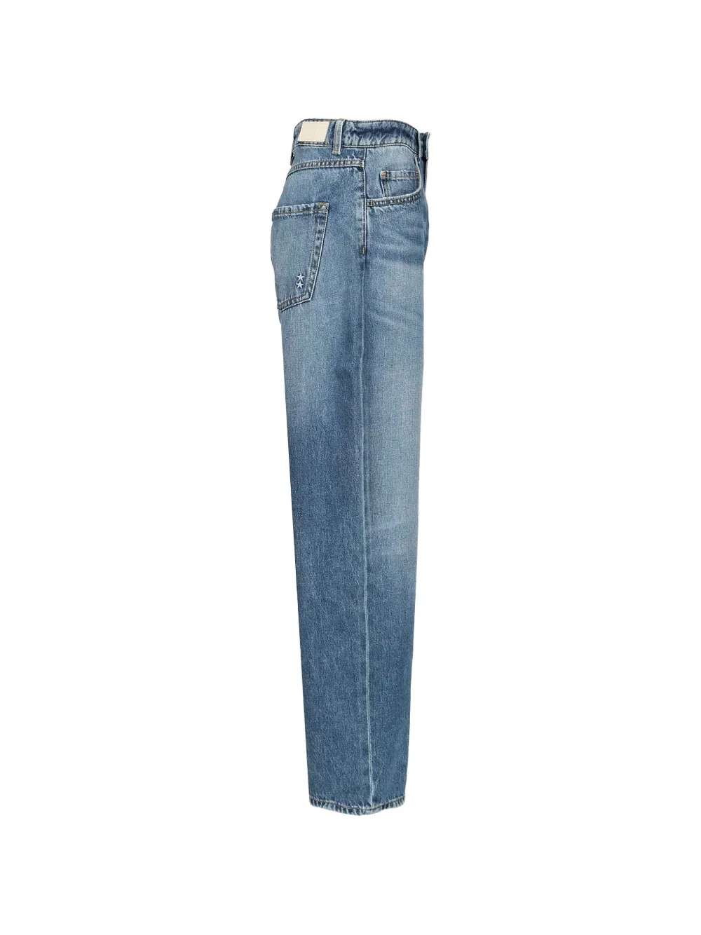 ICON DENIM Bea low-waist jeans met wijde pijpen Blauw