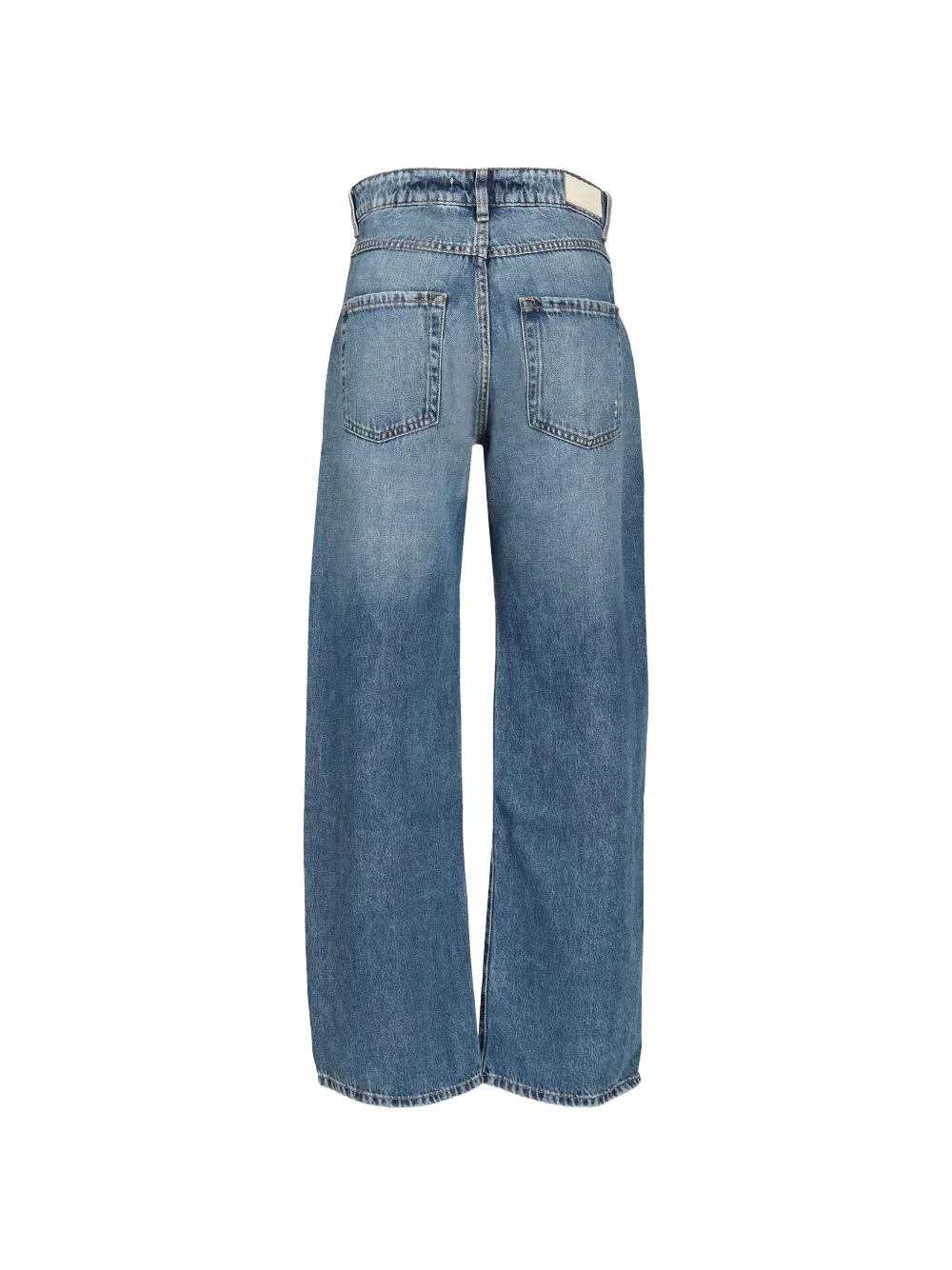 ICON DENIM Bea low-waist jeans met wijde pijpen Blauw