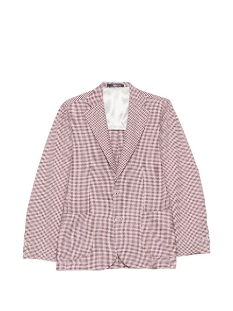 Barba houndstooth-pattern blazer