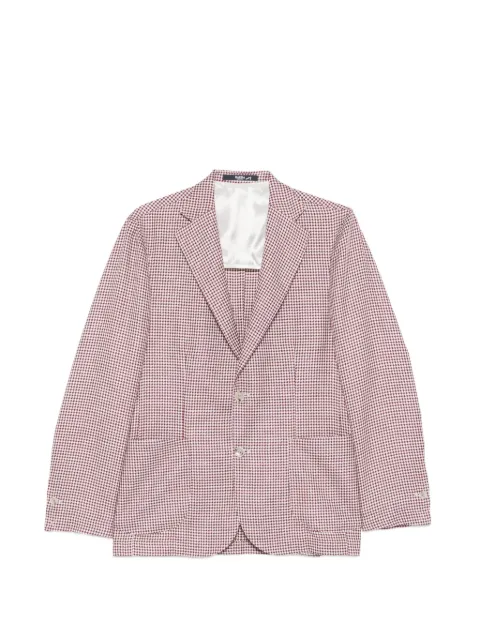 Barba houndstooth-pattern blazer