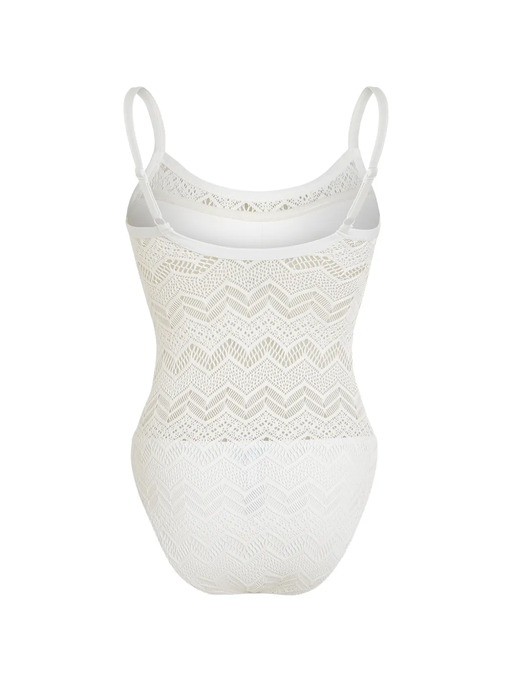 Vilebrequin Badpak met zigzag patroon Wit