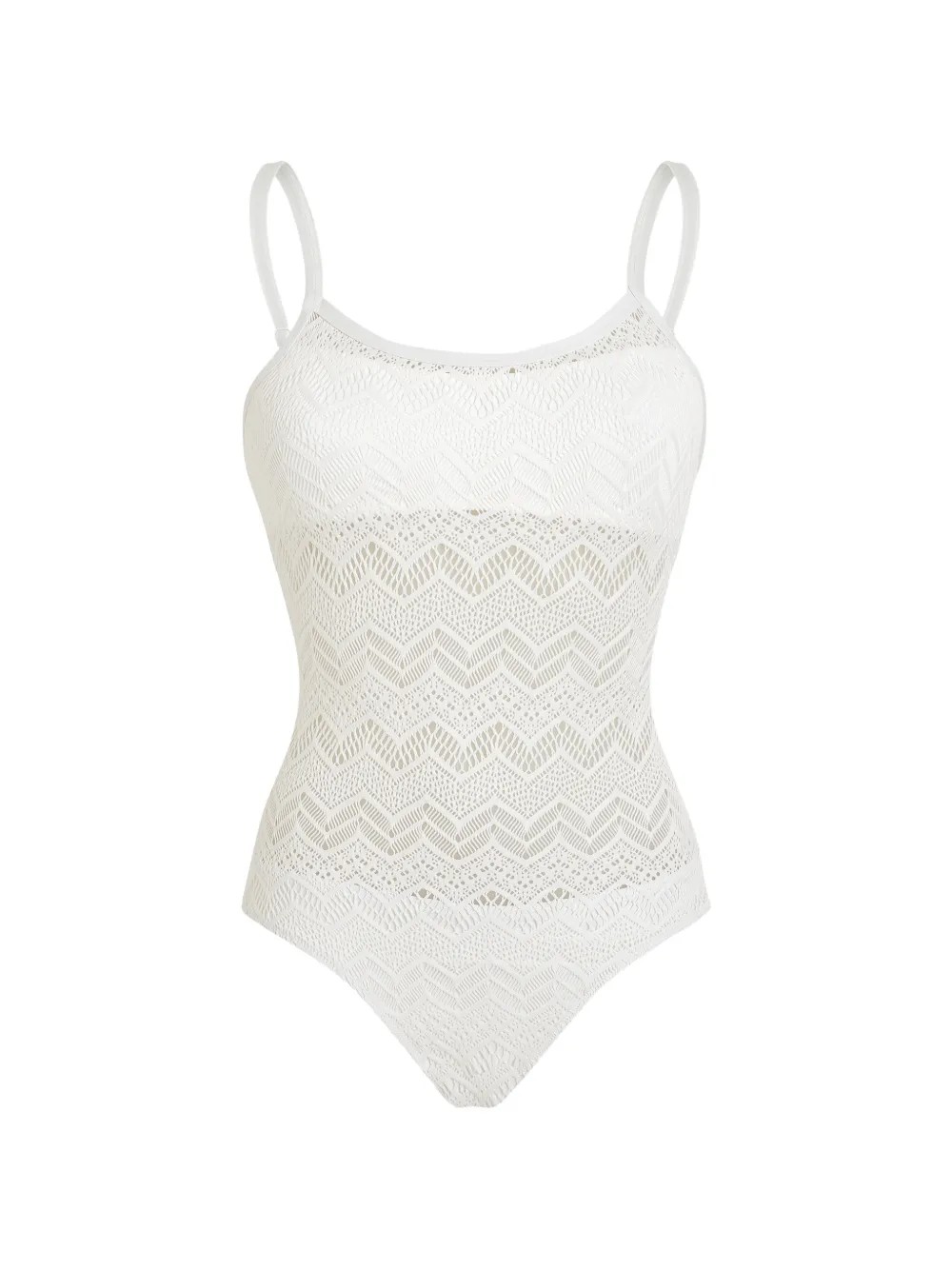 Vilebrequin zigzag-pattern swimsuit - Bianco