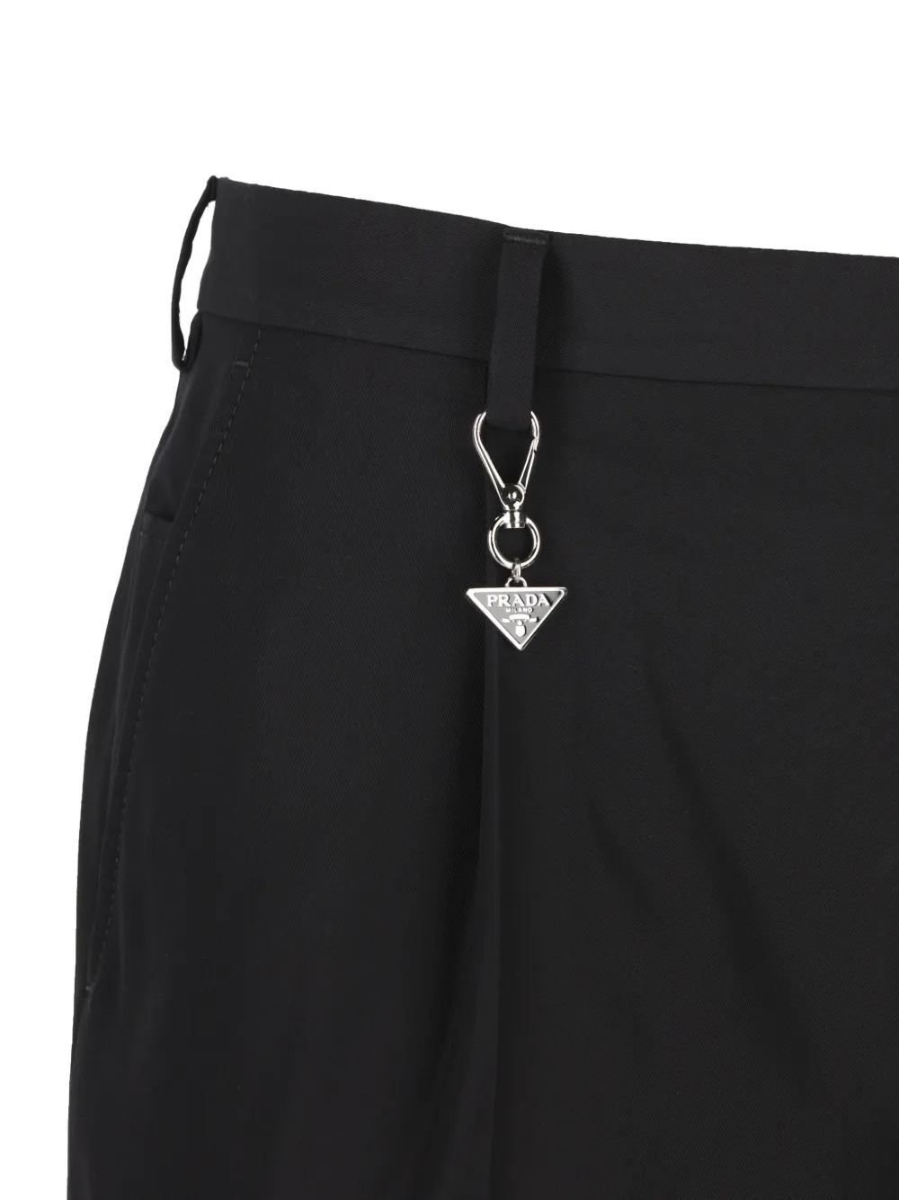 Prada Broek met bedel Zwart